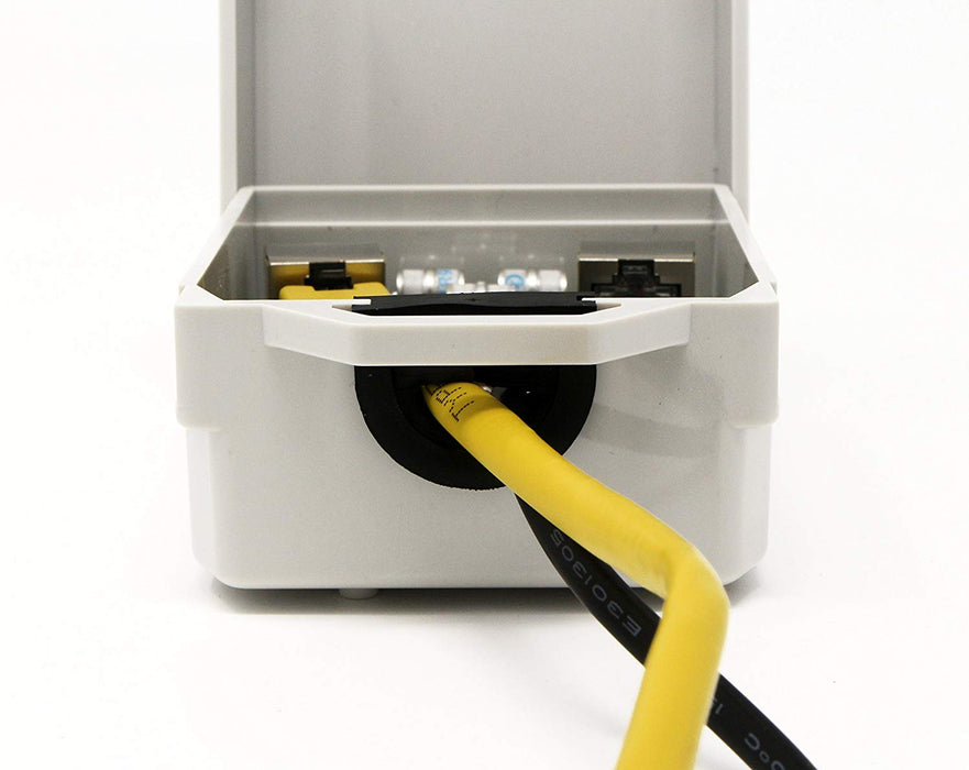 Outdoor Ethernet Thunder Lightning Surge Protector for PoE+ Gigabit 1000Mbs - LAN Network