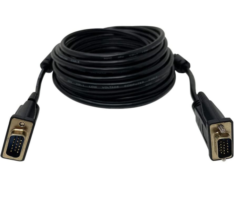 VGA Cable 30ft - Computer / Monitor / Projector / PC / TV Cord 15 PIN, 30 Feet Long Video Cord