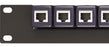 Rack Mount Rail Panel 19" with 16x DIN Ethernet Surge Protectors GbE PoE+ Gigabit 1000Mbs