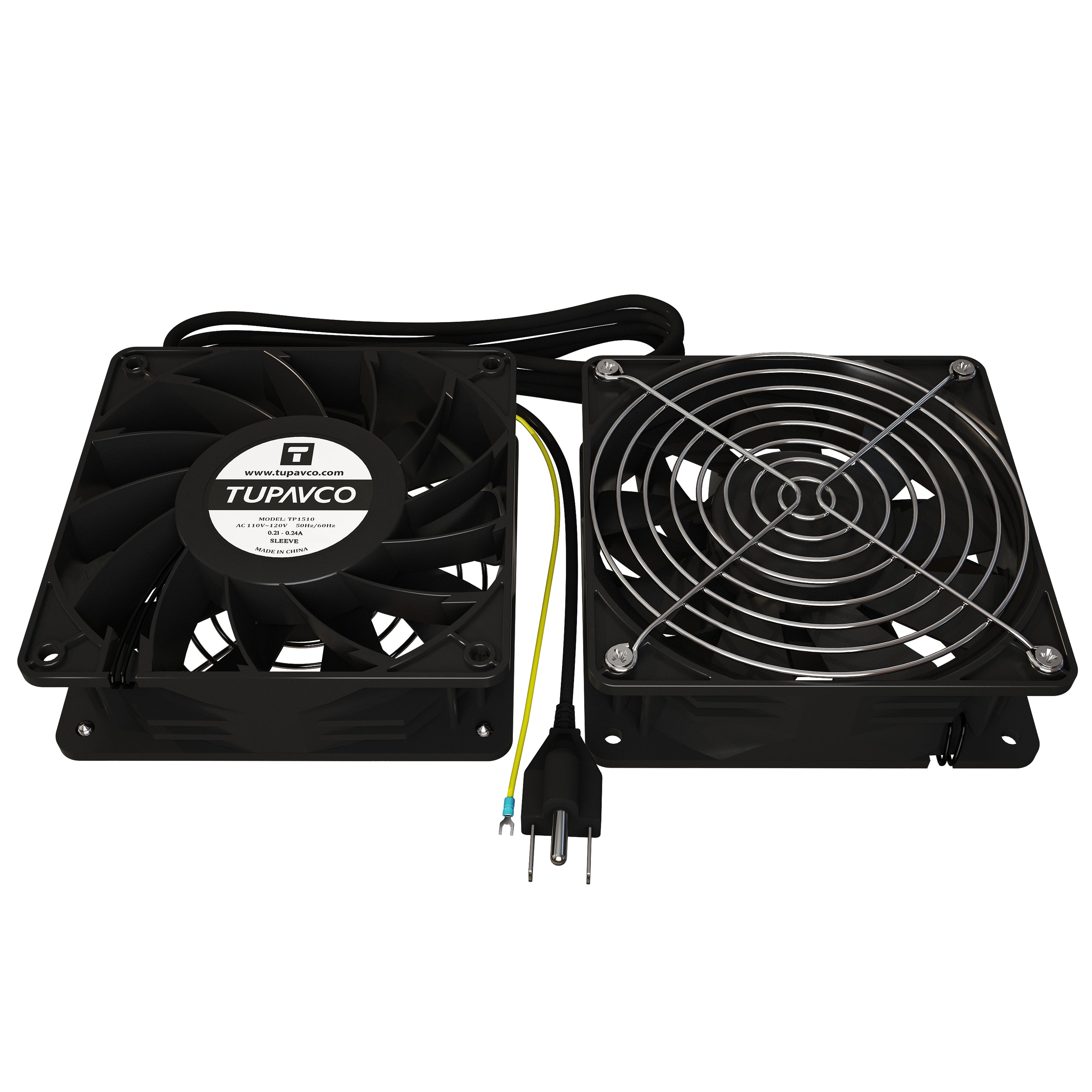 Networking Rack Fans (Extra Strong) Network Cabinet Fan Kit(2pc) Muffin Server Rack Cooling ...