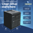 10 inch Mini Network Rack Cabinet - 6U Vented w/Glass Door - 9 in Depth - Tupavco TP436