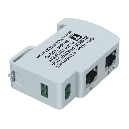 Ethernet Surge Protector DIN Rail Mounted Gigabit - Compatible with PoE++ - Tupavco TP209