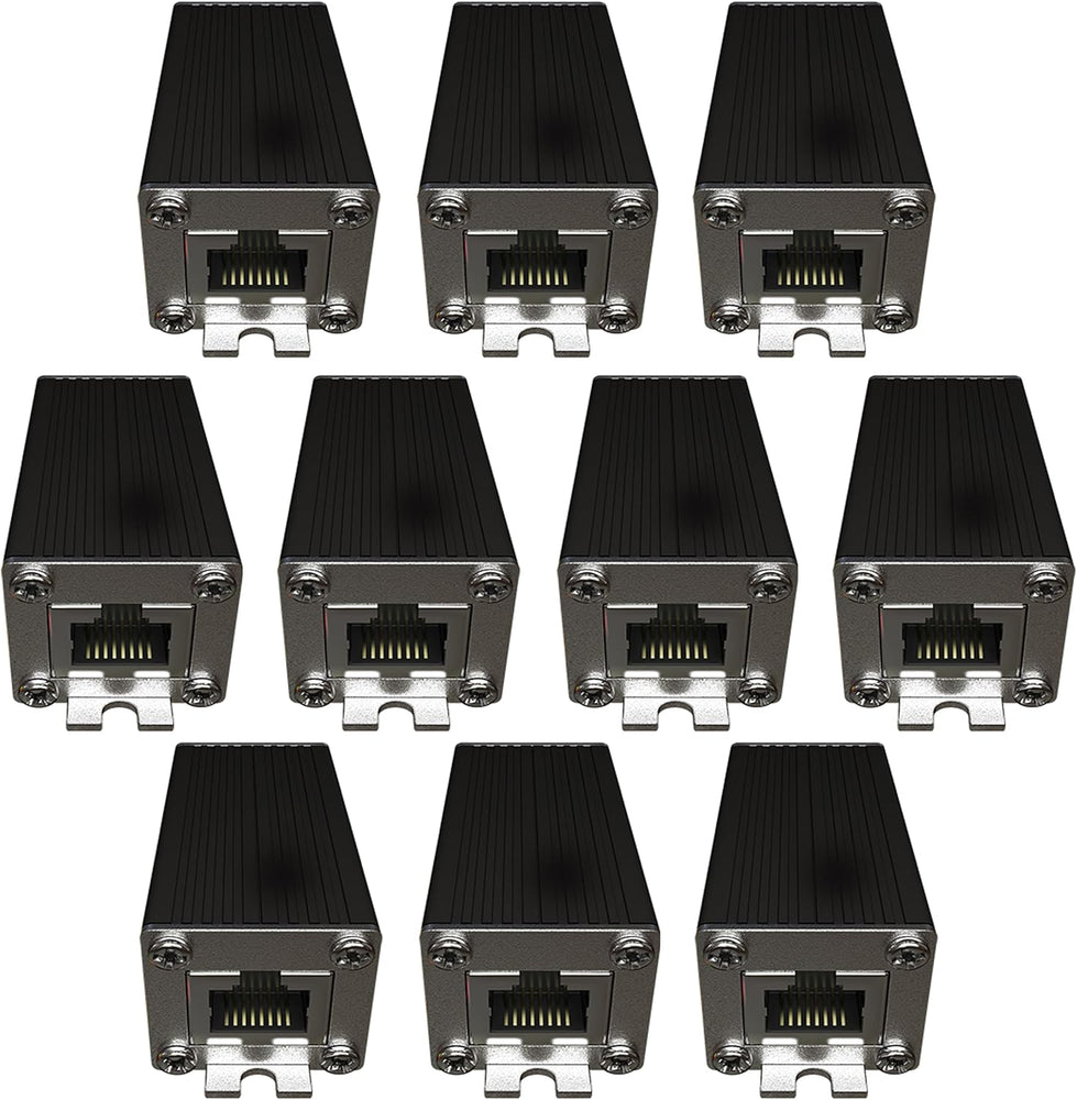 Tupavco TP325 Ethernet Surge Protector / 2.5 Gigabit PoE++ 150W / Gas Discharge Tube (10 Pack)