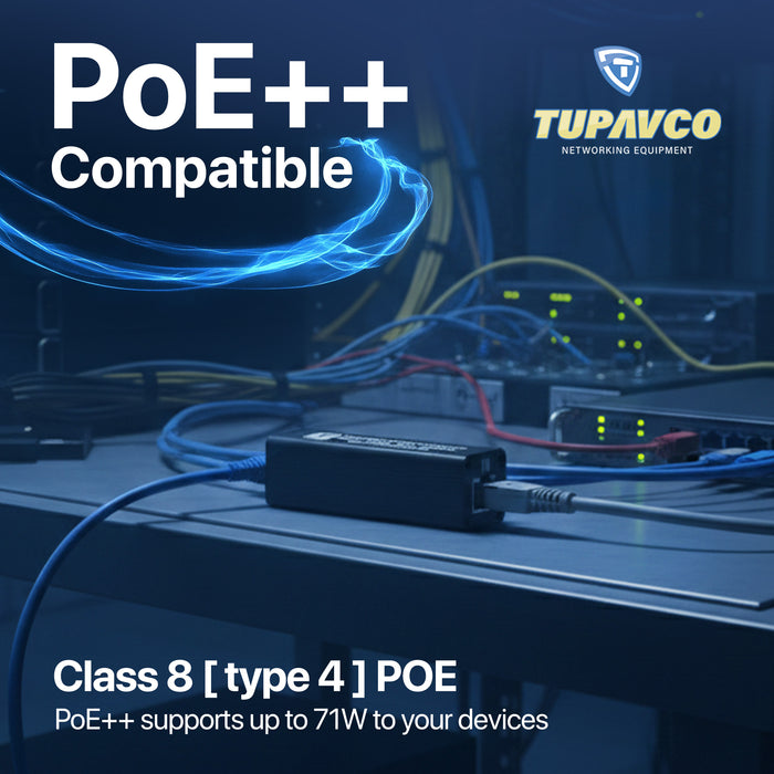 Ethernet Surge Protector - PoE++ Gigabit - Tupavco TP202