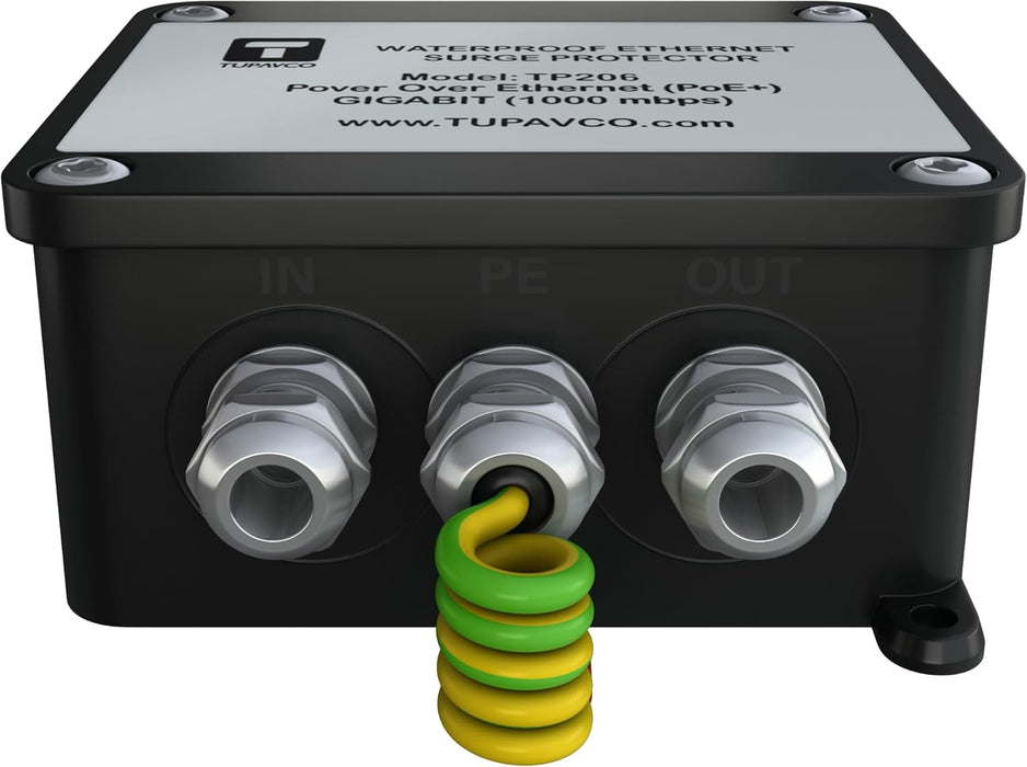 Outdoor Gigabit Ethernet Surge Protector - Waterproof and Compatible w ...