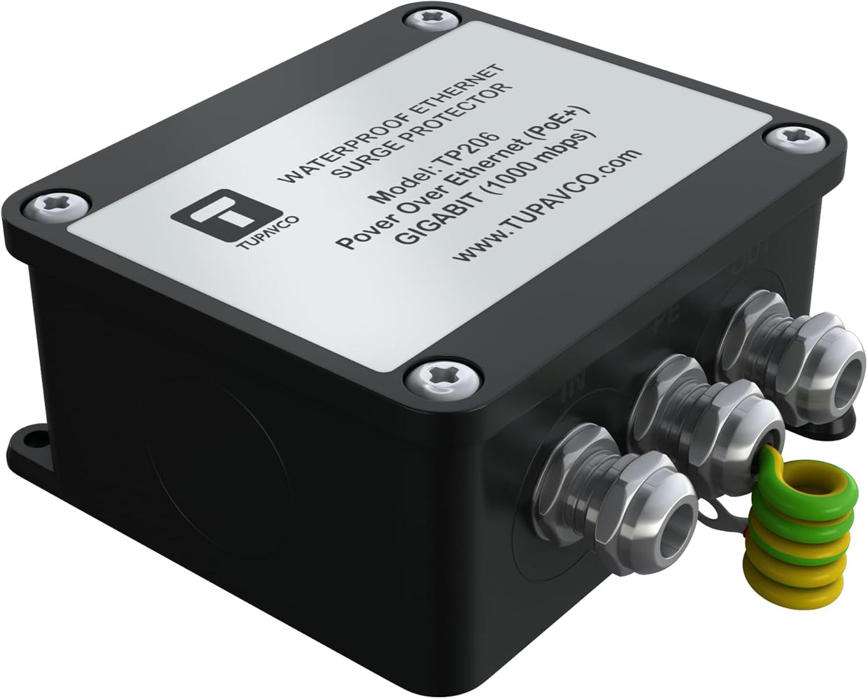 Outdoor Gigabit Ethernet Surge Protector - Waterproof and Compatible w ...