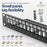 10" Patch Panel for Mini Network Rack (12 Port) - Tupavco TP410