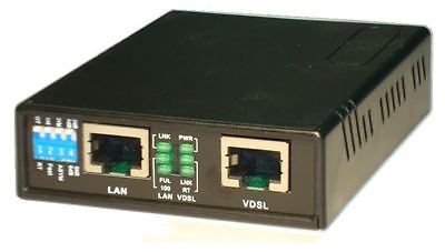 Ethernet Extender TEX-100 1-Mile VDSL/VDSL2 Modem Bridge 100Mbps over Phone Wire