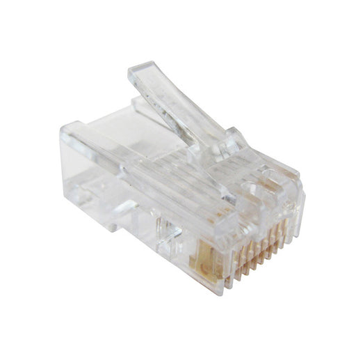 Crimp Connector 8P8C RJ45 CAT5 CAT5E Ethernet Network Cable Plug Crimp Jack (100 Pack Bag)