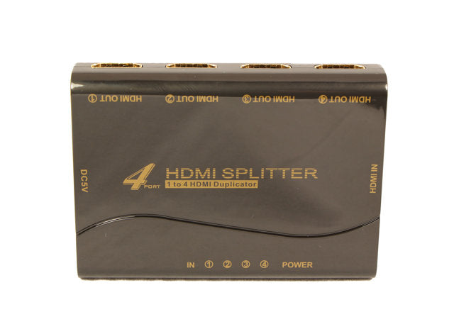 HDMI Splitter 4 Port 1080p Audio/Video Amplifier Distribution Hub