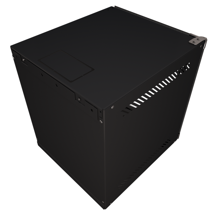 6U Portable 10" Network Cabinet Half-Rack SOHO Floor/Wall Mount Glass Door Secured Lock