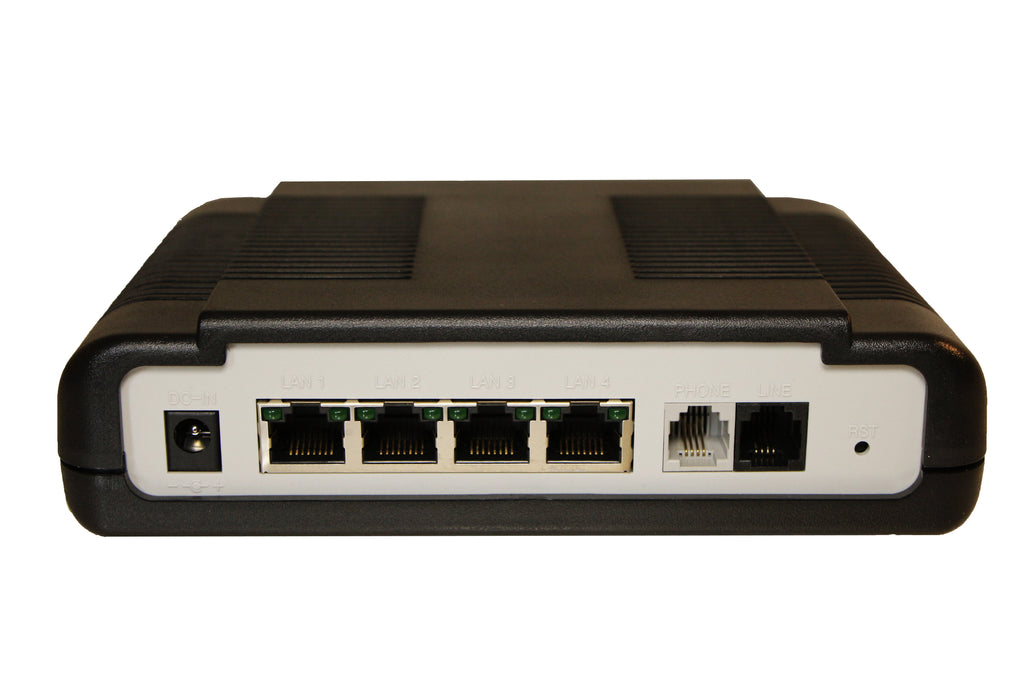 Ethernet Extender 2pc Sender and Receiver Kit - 4-Port VDSL-2 with Phone Splitter- Range up to 1 Mile over Phone Copper Wire or Network Cable