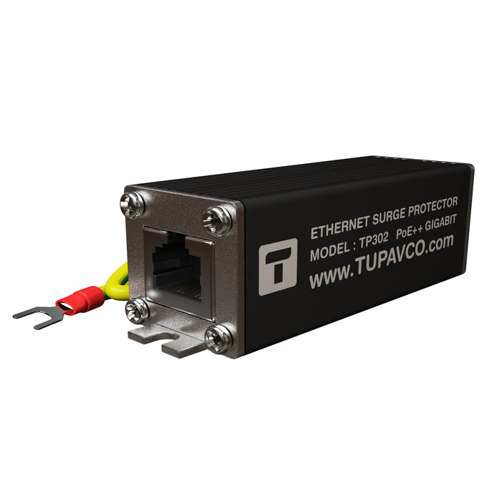 Tupavco TP302 Ethernet Surge Protector PoE++ Gigabit RJ45 Lightning Suppressor