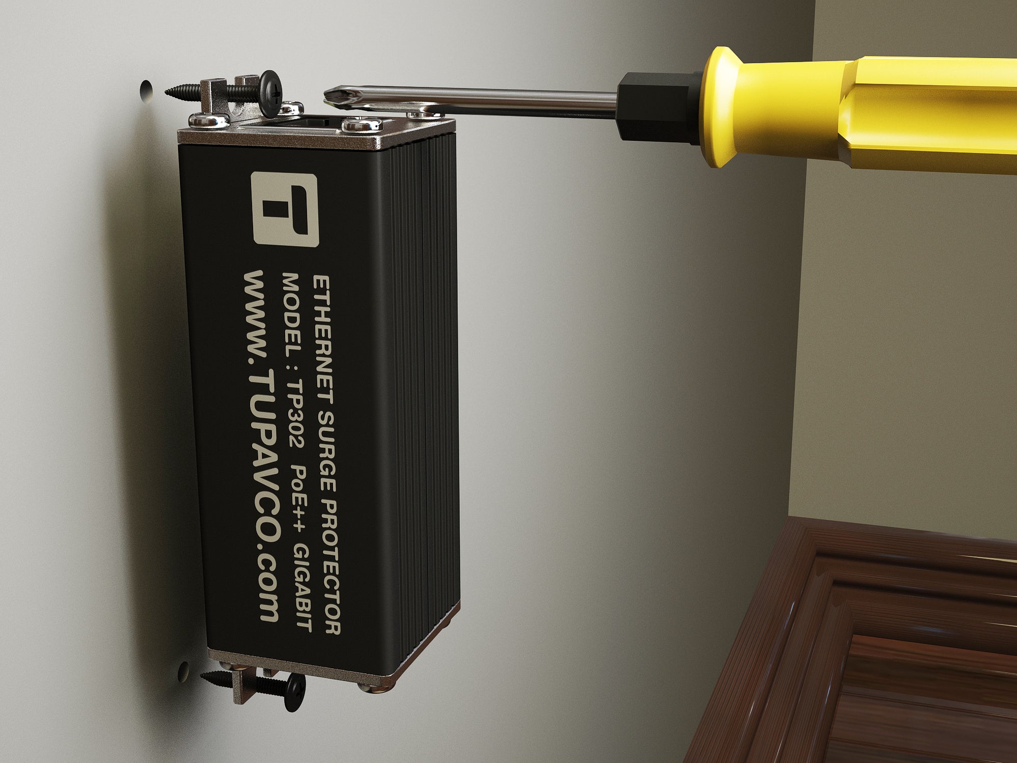 Tupavco TP302 Surge Protector PoE++ Gigabit RJ45 Lightning Su