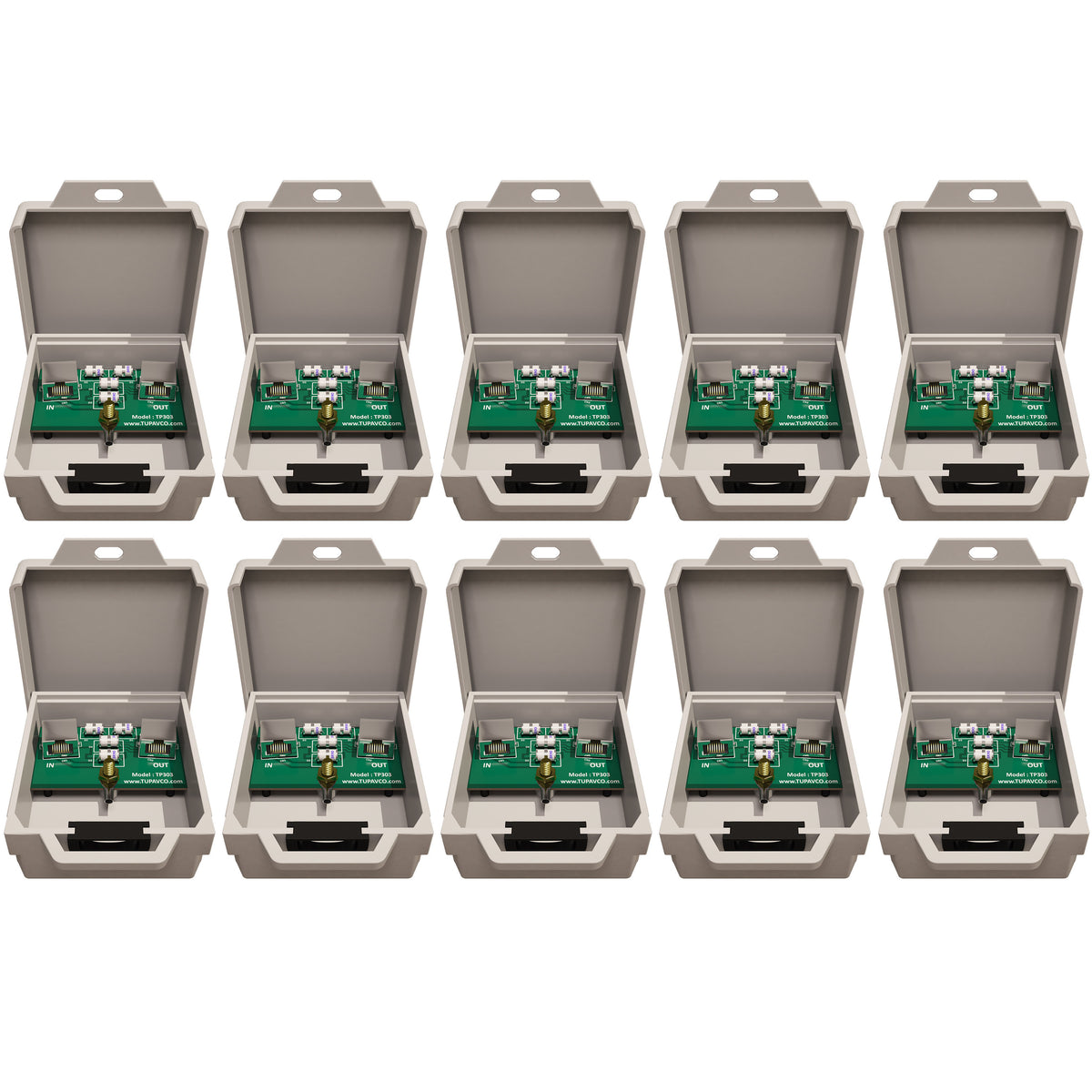 Outdoor Ethernet Thunder Lightning Surge Protector for PoE+ Gigabit 10 ...
