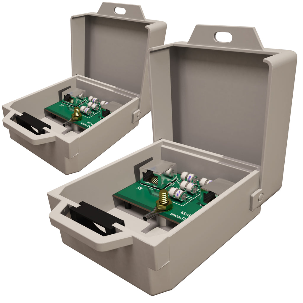 Outdoor Ethernet Thunder Lightning Surge Protector for PoE+