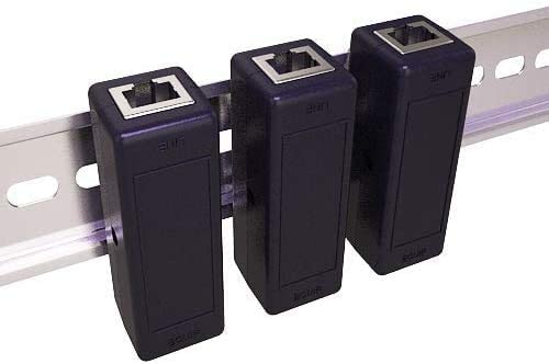 Ethernet Surge Protector (10 pack) - PoE+ - Gigabit - (with DIN Rail Mount Option)