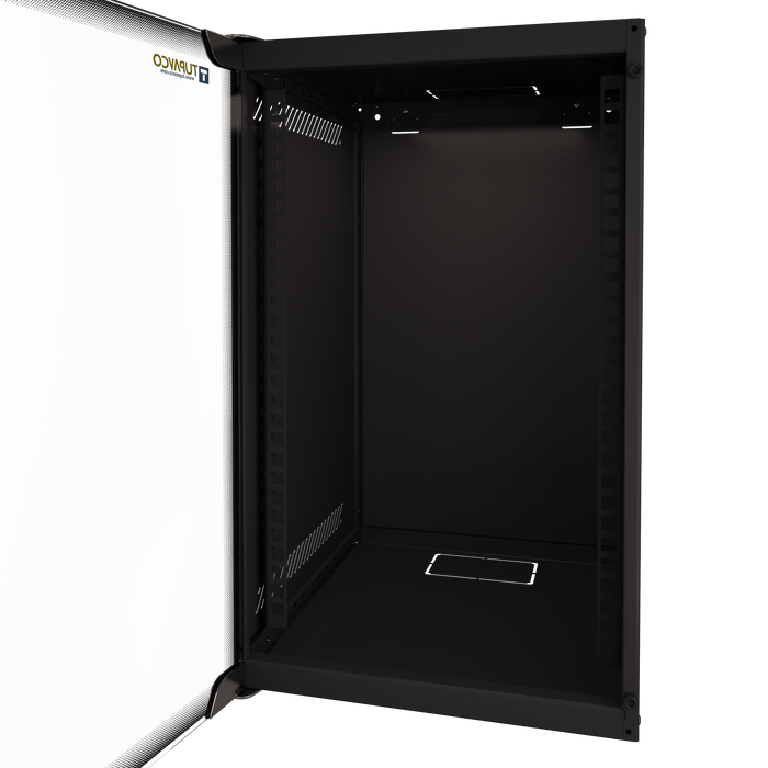 9U Portable 10" Network Cabinet Half-Rack SOHO Floor/Wall Mount Glass Door Secured Lock