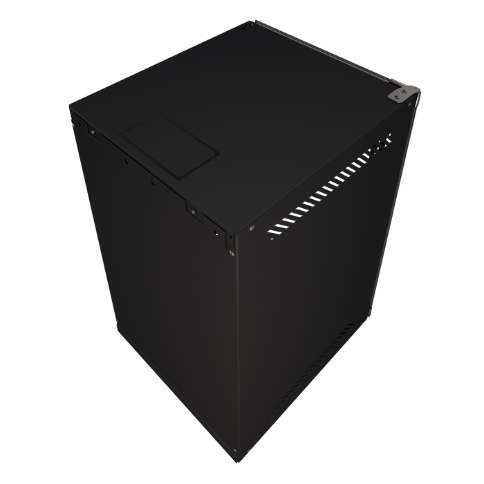 9U Portable 10" Network Cabinet Half-Rack SOHO Floor/Wall Mount Glass Door Secured Lock