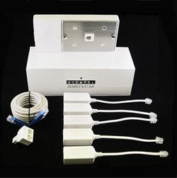 DSL Filter Kit 5 Pack Inline DSL Phone Filters & Wall Filter & Splitter & Cable