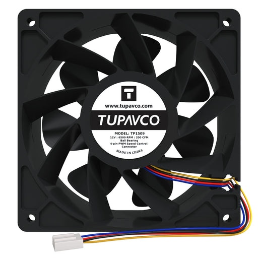 Cooling Miner Fan 6500RPM (200CFM) 120mm/4in (12V/4pin) for GPU Mining Rig
