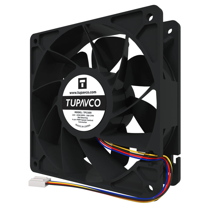 Cooling Miner Fan 6500RPM (200CFM) 120mm/4in (12V/4pin) for GPU Mining Rig