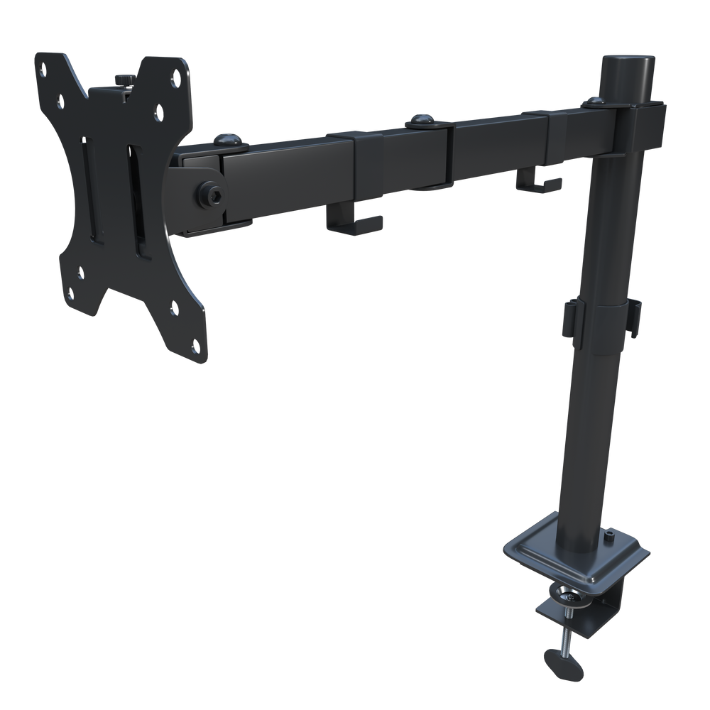 Monitor Stand - Single Monitor Arm - Fully Adjustable Motion (Rotation/Tilt/Swivel) - Up to 32 inch 17.6 LB