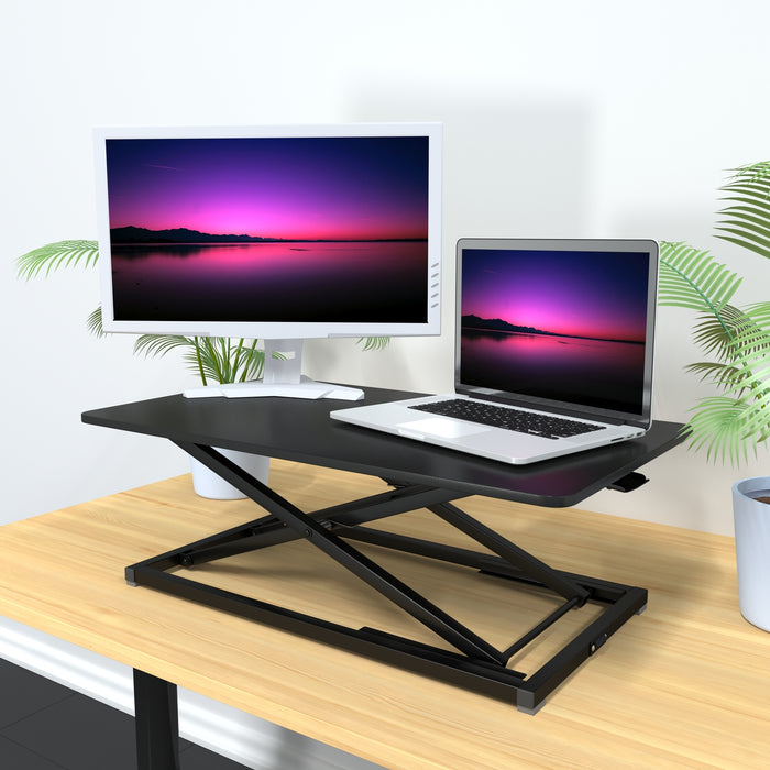 Standing Desk Converter - Tabletop Riser 31"x17" - Laptop/Monitor/Workspace Rising Platform