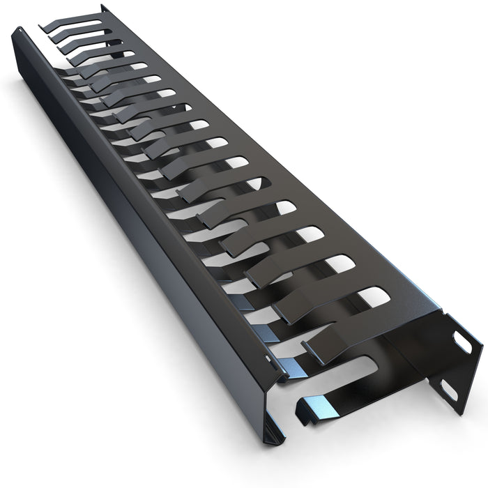 Wire Management Module Cable Management Raceway - 1U Wire Manager (16 Rings with Cover ...