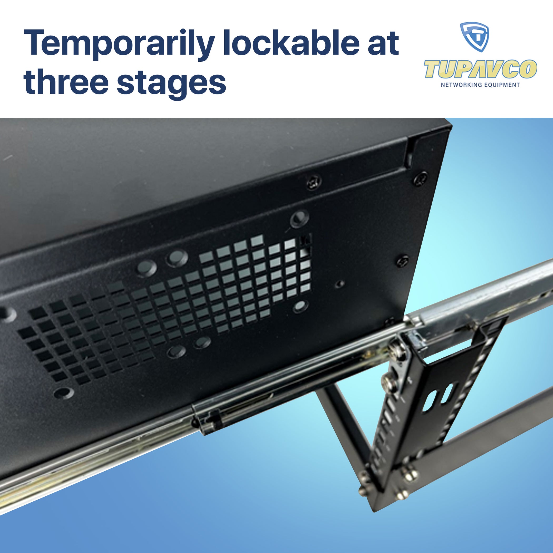 Rackmount Sliding Rails - Kit for 1U-4U Chassis - Tupavco TP1811