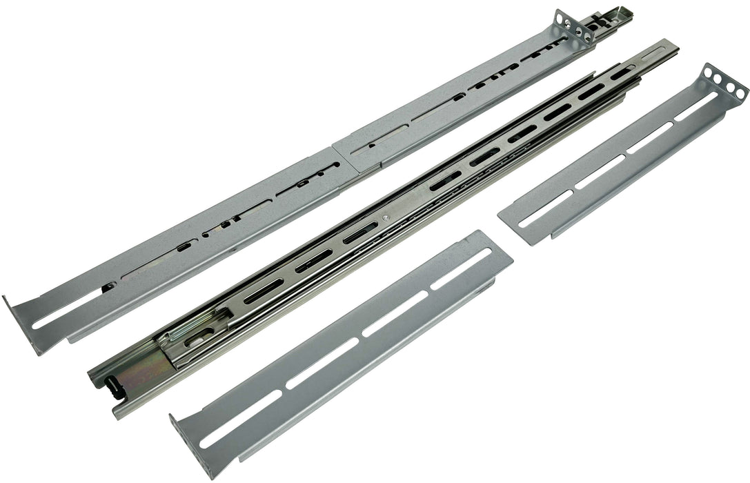 Rackmount Sliding Rails - Kit for 1U-4U Chassis (Adjustable 18" to 25" Depth) 2 or 4 Post Mount Sliders for Server Case - Tupavco TP1811