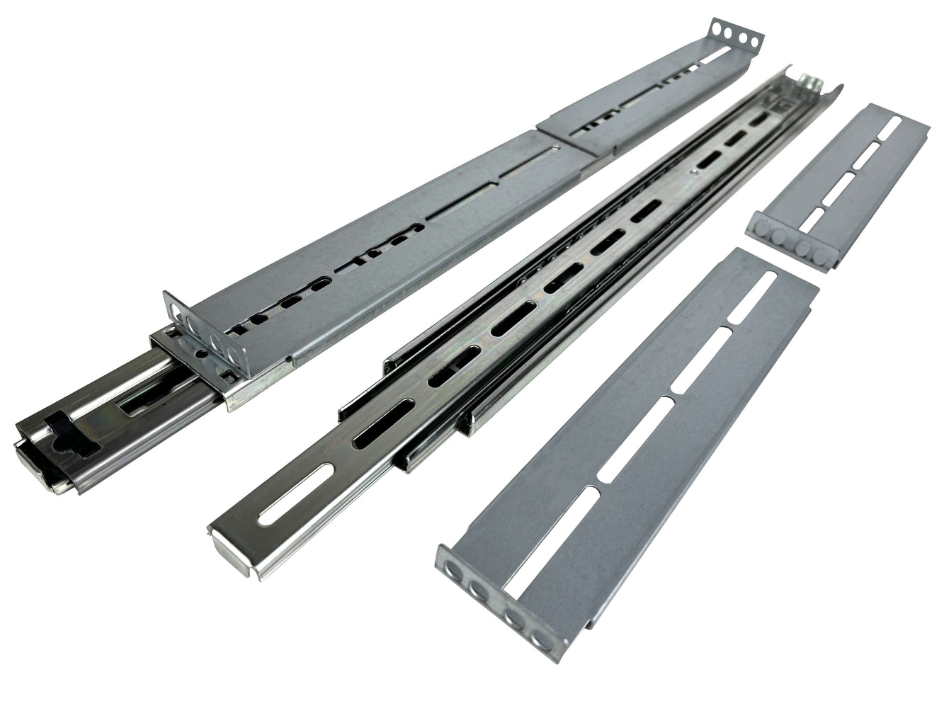 Rackmount Sliding Rails - Kit for 2U-8U Chassis (Adjustable 18" to 25" Depth) 2 or 4 Post Mount Sliders for Server Case - Tupavco TP1821