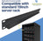 1U Blank Panel (2 Pack) - Metal Spacer 19" Filler for Server Rack Cabinet Enclosure - Black Durable Steel