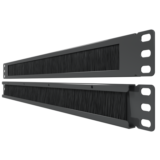 1U Brush Panel (2 Pack) - 19 inch Rackmount Strip Cable Management Spacer for Network Server Rack Cabinet Enclosure