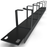 Cable Management Panel - 2-Pack 1U Wire Manager with 5 D-Ring Hooks Horizontal Rackmount