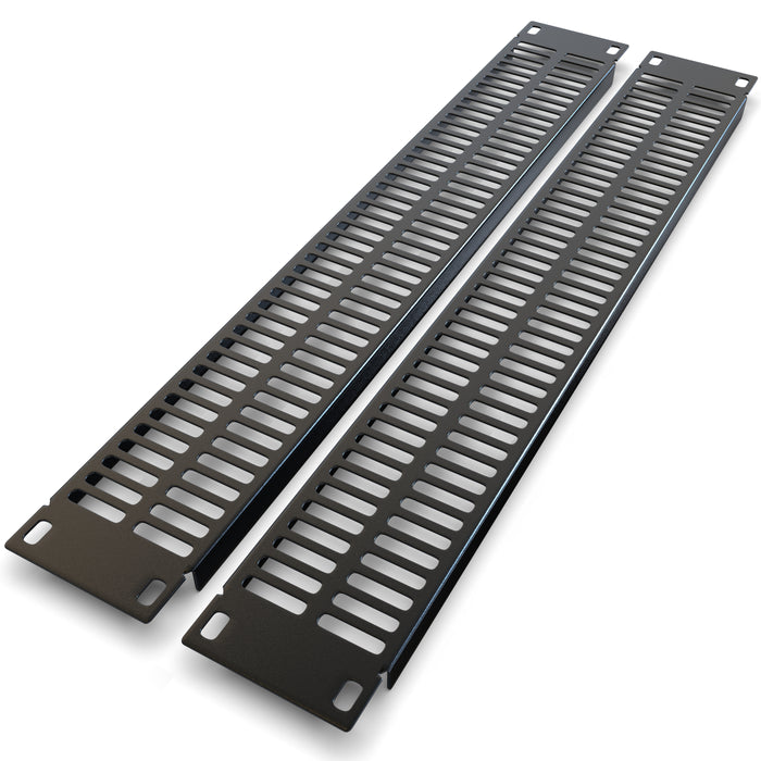 Rackmount Venting Panel - 2U (2 Pack) Spacer for IT/AV 19 inch Network Server Rack Mount Cabinet Enclosure