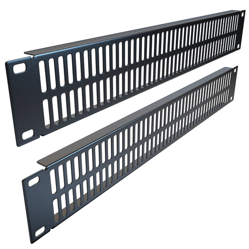 Rackmount Venting Panel - 2U (2 Pack) Spacer for IT/AV 19 inch Network Server Rack Mount Cabinet Enclosure