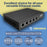 2.5GB Switch (5 Port) for Ethernet Network - High Speed 10M/100M/1G/2.5G Gigabit (802.3bz) - Tupavco TP1940