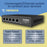 2.5GB Switch (5 Port) for Ethernet Network - High Speed 10M/100M/1G/2.5G Gigabit (802.3bz) - Tupavco TP1940