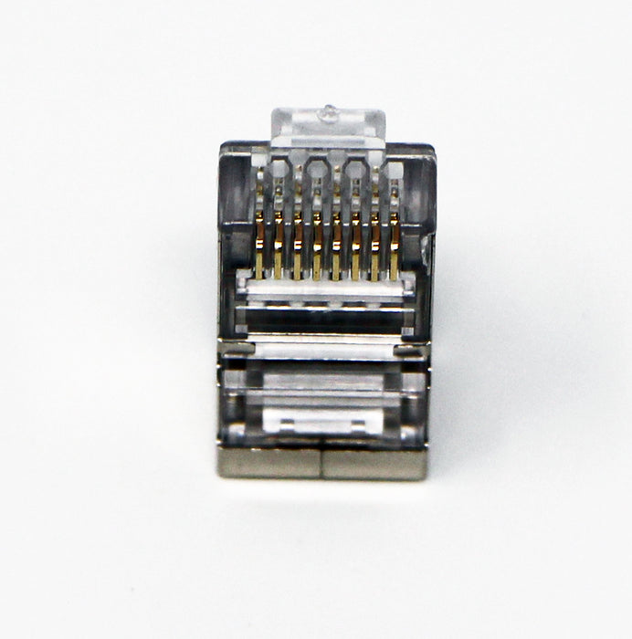 Shielded CAT6 RJ45 Crimp Connector (100 Pack Bag) 8P8C STP Ethernet Network Cable Plug