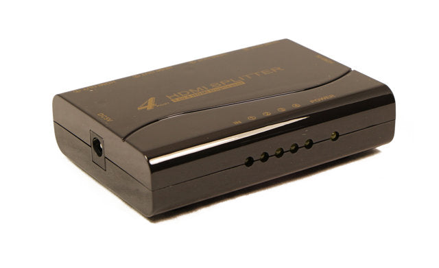 HDMI Splitter 4 Port 1080p Audio/Video Amplifier Distribution Hub