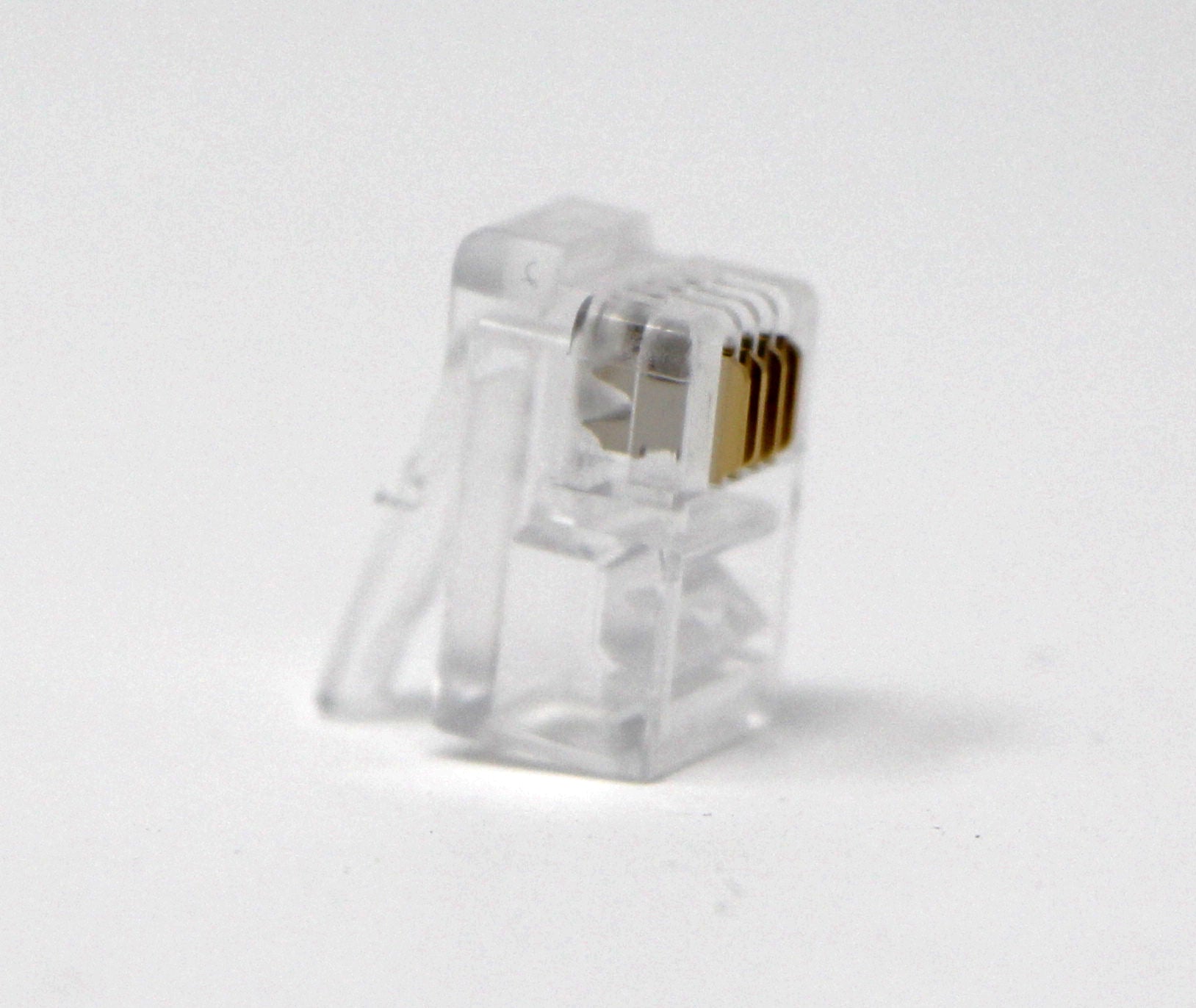Phone Headset Rj22 RJ9/RJ10/RJ22 Modular Headset Crimp Connector (100 Pack Per Bag) 4P4C ...